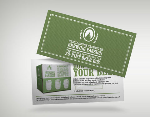36 pint beer box voucher